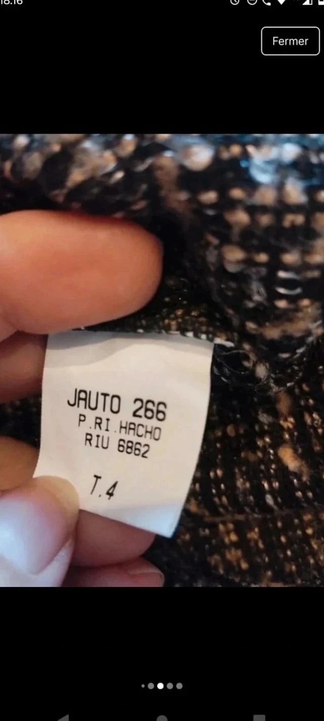 Conjunto de chaqueta+falda larga color marrón/dorado, Jacqueline Riu T38 – photo 12